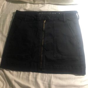 black american eagle mini jean skirt